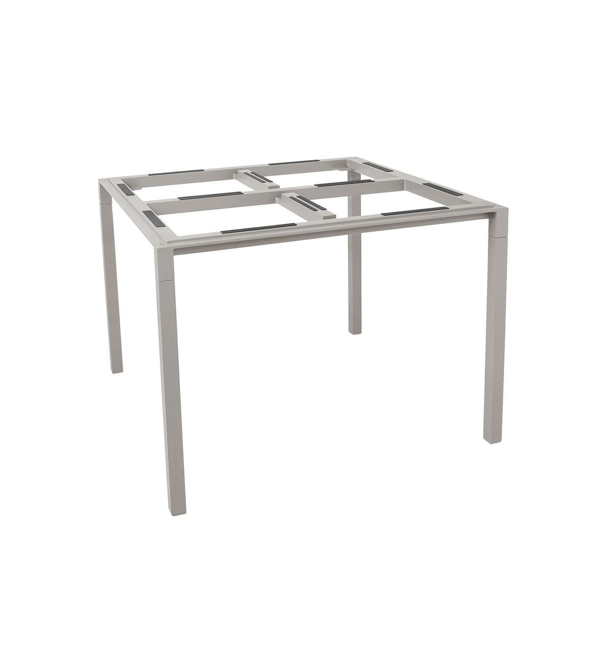 Allred Collaborative - Cane-line - Pure Aluminum Dining Table - Square - Pure Aluminum Dining Table - Square - 5088AI