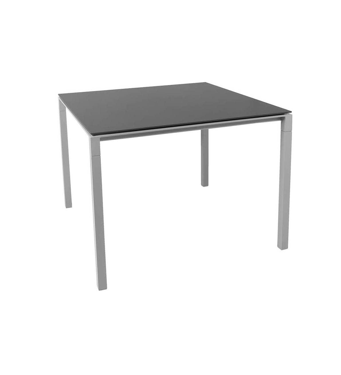 Allred Collaborative - Cane-line - Pure Aluminum Dining Table - Square - Pure Aluminum Dining Table - Square - 5088AI