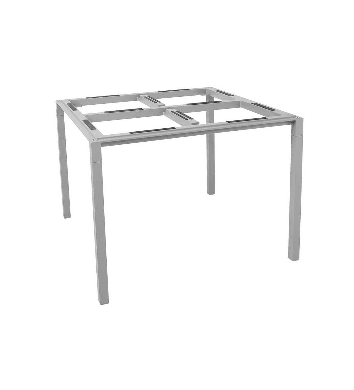 Allred Collaborative - Cane-line - Pure Aluminum Dining Table - Square - Pure Aluminum Dining Table - Square - 5088AI