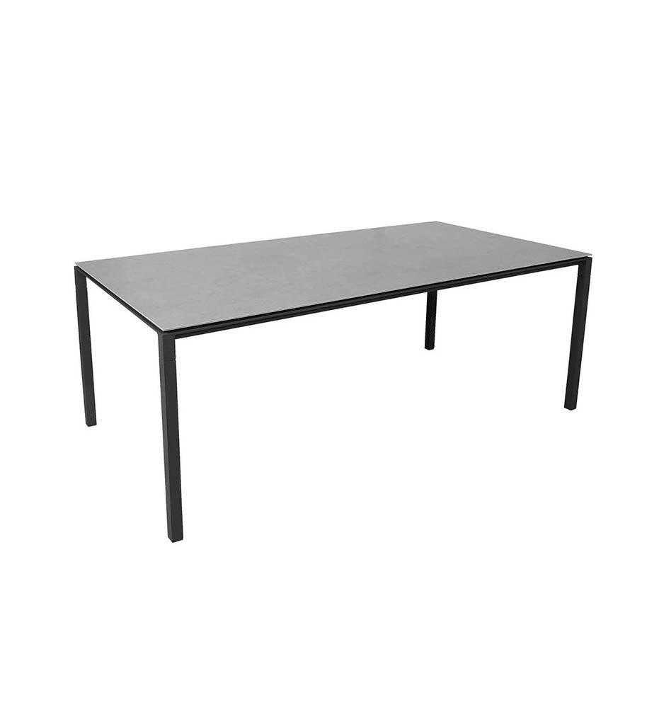 Allred Collaborative - Cane-line - Pure Rectangular Dining Table Base - Medium - Pure Rectangular Dining Table Base - Medium - 5085AL