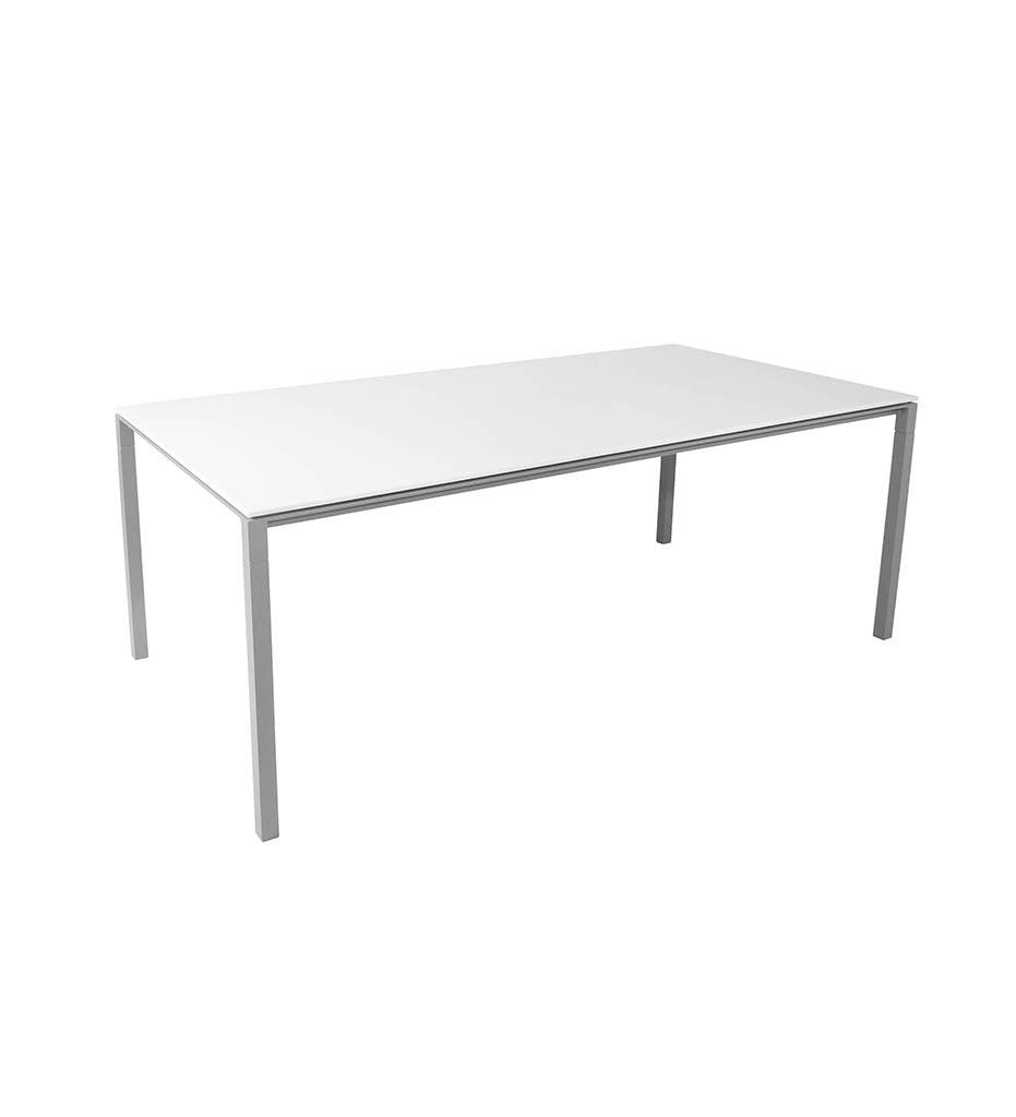 Allred Collaborative - Cane-line - Pure Rectangular Dining Table Base - Medium - Pure Rectangular Dining Table Base - Medium - 5085AL