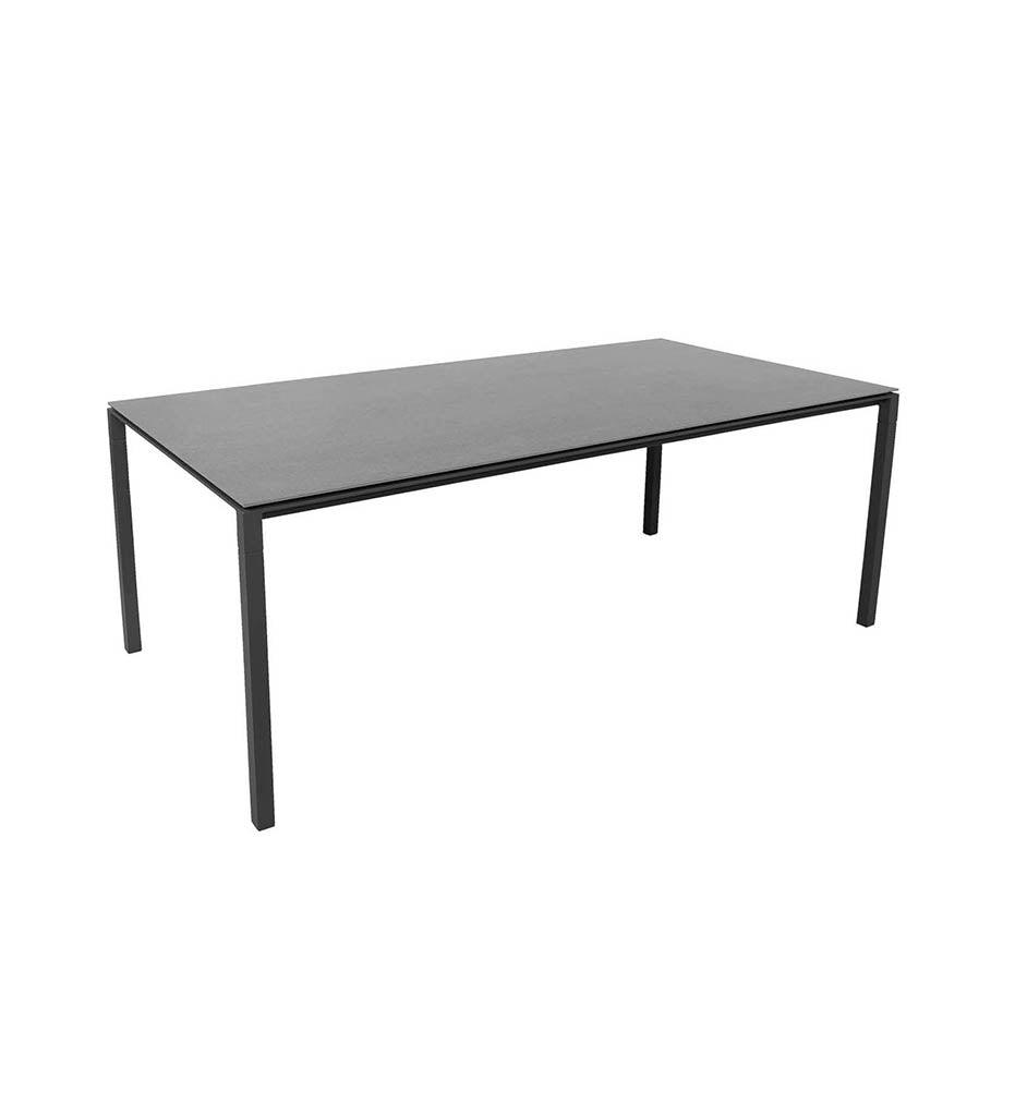 Allred Collaborative - Cane-line - Pure Rectangular Dining Table Base - Medium - Pure Rectangular Dining Table Base - Medium - 5085AL