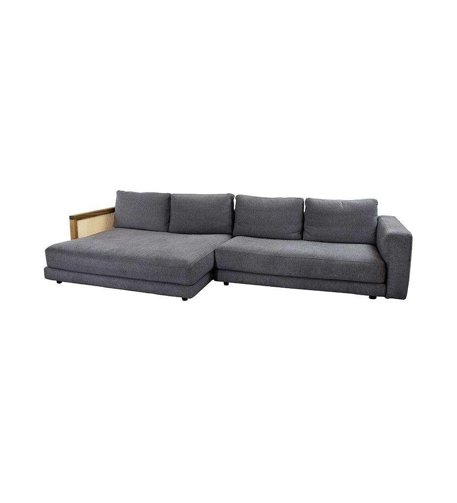 Allred Collaborative - Cane-line - Scale 2-Seater Sofa w/ Double Daybed & Mix Armrest - Right Seated - Scale 2-Seater Sofa w/ Double Daybed & Mix Armrest - Right Seated - SCALE 10.2-3003