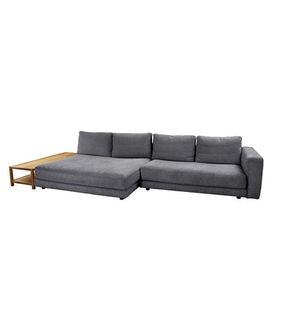 Allred Collaborative - Cane-line - Scale 2-Seater Sofa w/ Double Daybed - Armrest & Table - Left Facing - Scale 2-Seater Sofa w/ Double Daybed - Armrest & Table - Left Facing - SCALE 33003