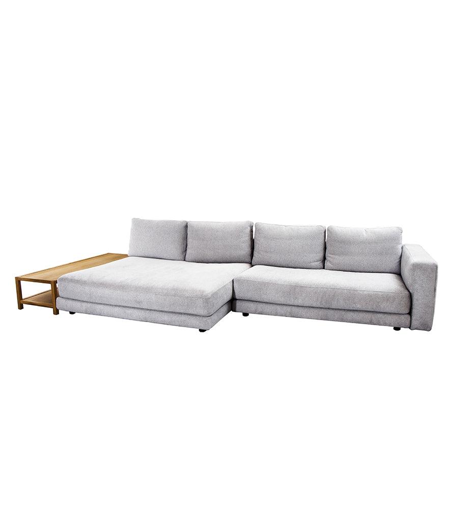 Allred Collaborative - Cane-line - Scale 2-Seater Sofa w/ Double Daybed - Armrest & Table - Left Facing - Scale 2-Seater Sofa w/ Double Daybed - Armrest & Table - Left Facing - SCALE 33013