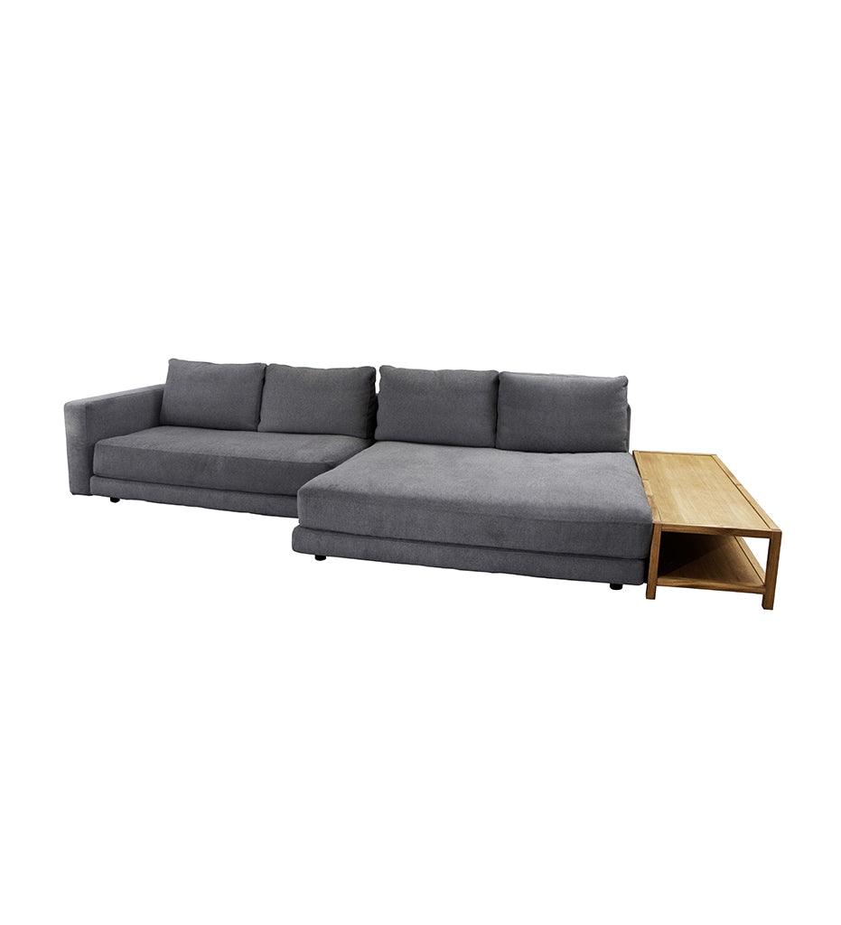 Allred Collaborative - Cane-line - Scale 2-Seater Sofa w/ Double Daybed - Armrest & Table - Right Facing - Scale 2-Seater Sofa w/ Double Daybed - Armrest & Table - Right Facing - SCALE 3.2.3003