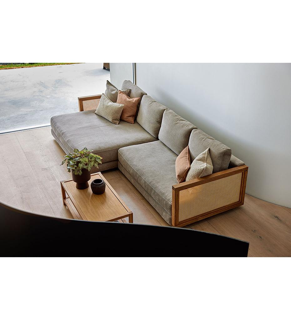 Allred Collaborative - Cane-line - Scale 2-seater Sofa w/ Single Daybed - Right Facing - Scale 2-seater Sofa w/ Single Daybed - Right Facing - SCALE 4.1-3003