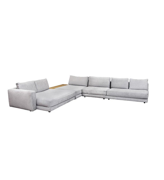 Allred Collaborative - Cane-line - Scale Corner Sofa w/ Table & Armrest - Scale Corner Sofa w/ Table & Armrest - SCALE 8.3013