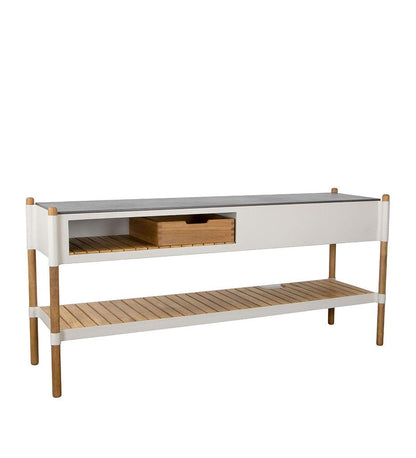 Allred Collaborative - Cane-line - Sticks Kitchen Module with Teak Shelf - Sticks Kitchen Module with Teak Shelf - 3512ASA