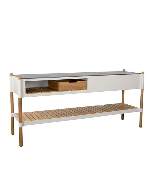 Allred Collaborative - Cane-line - Sticks Kitchen Module with Teak Shelf - Sticks Kitchen Module with Teak Shelf - 3512ASA