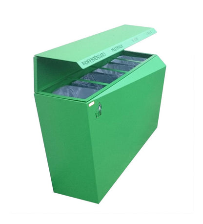 Allred Collaborative - CitySi - Origami Recycling Bin with Cover - - Origami Recycling Bin with Cover - - ORM01_CVRD-9010