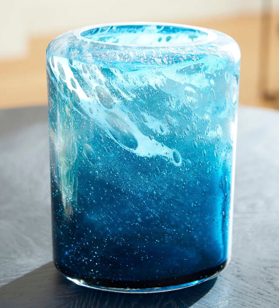 Allred Collaborative - Cyan Design - Spruzzo Blue Vase - Large - Spruzzo Blue Vase - Large - 11066