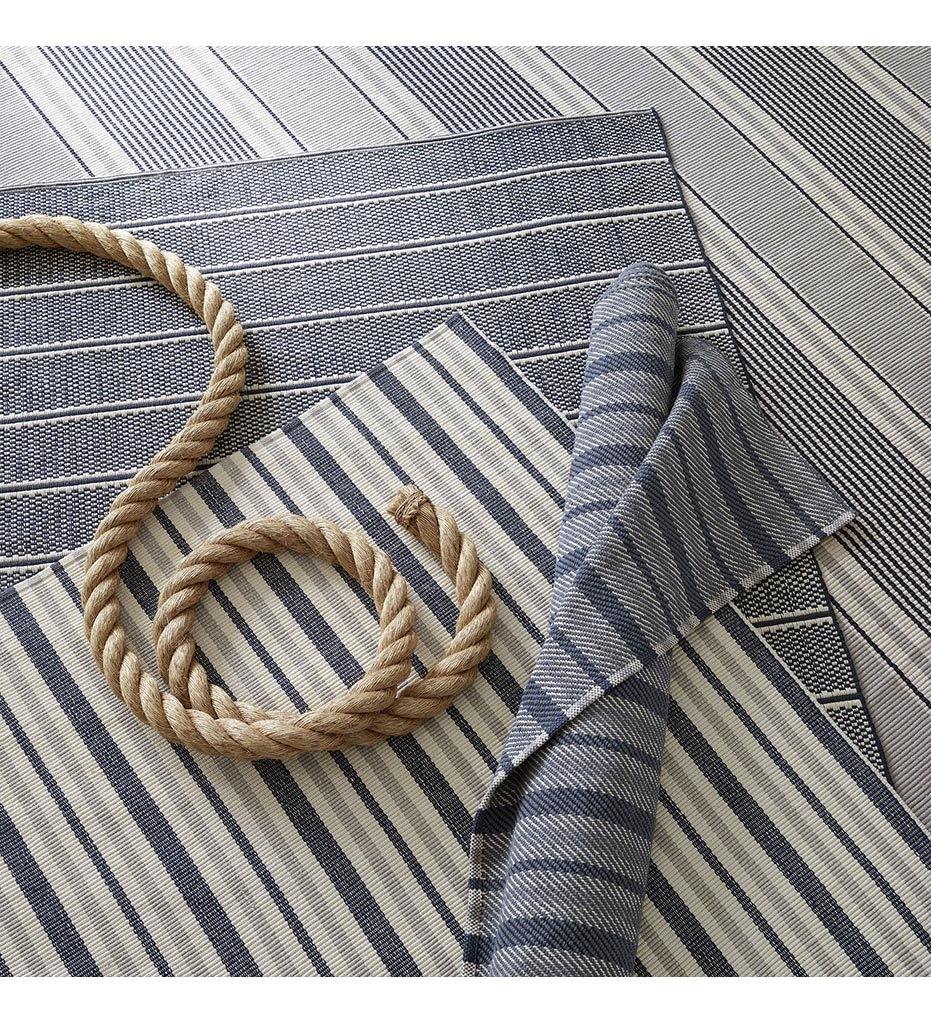 Allred Collaborative - Dash and Albert - Archer Navy Woven Cotton Rug - Archer Navy Woven Cotton Rug - DA1021-23