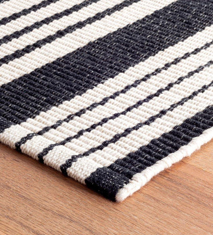 Allred Collaborative - Dash and Albert - Birmingham Black Indoor/Outdoor Rug - Birmingham Black Indoor/Outdoor Rug - DA148-23