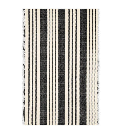 Allred Collaborative - Dash and Albert - Birmingham Black Woven Cotton Rug - Birmingham Black Woven Cotton Rug - RDA166-23