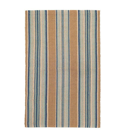 Allred Collaborative - Dash and Albert - Blue Heron Stripe Indoor/Outdoor Rug - Blue Heron Stripe Indoor/Outdoor Rug - DA142-23