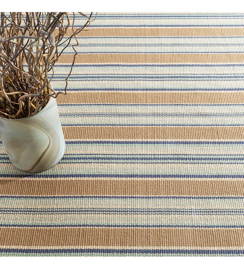 Allred Collaborative - Dash and Albert - Blue Heron Stripe Woven Cotton Rug - Blue Heron Stripe Woven Cotton Rug - RP41-23