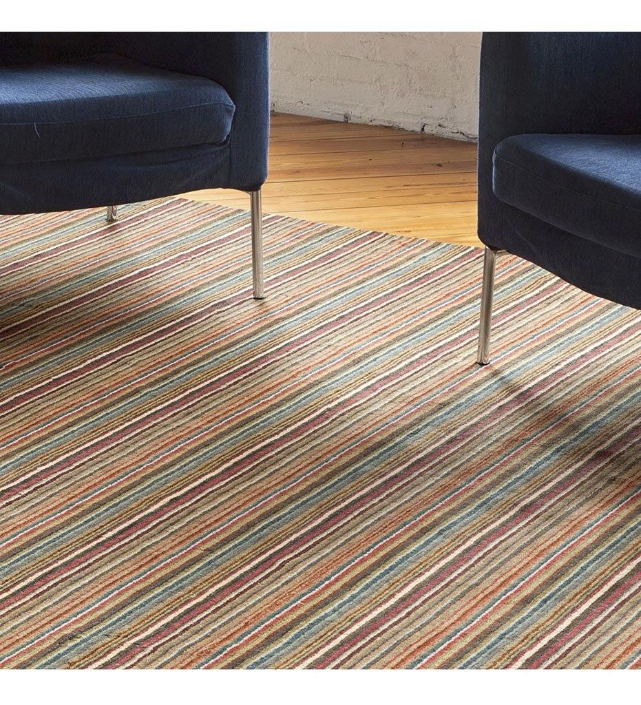 Allred Collaborative - Dash and Albert - Brindle Stripe Spice Loom Knotted Wool Rug - Brindle Stripe Spice Loom Knotted Wool Rug - RDA080-23