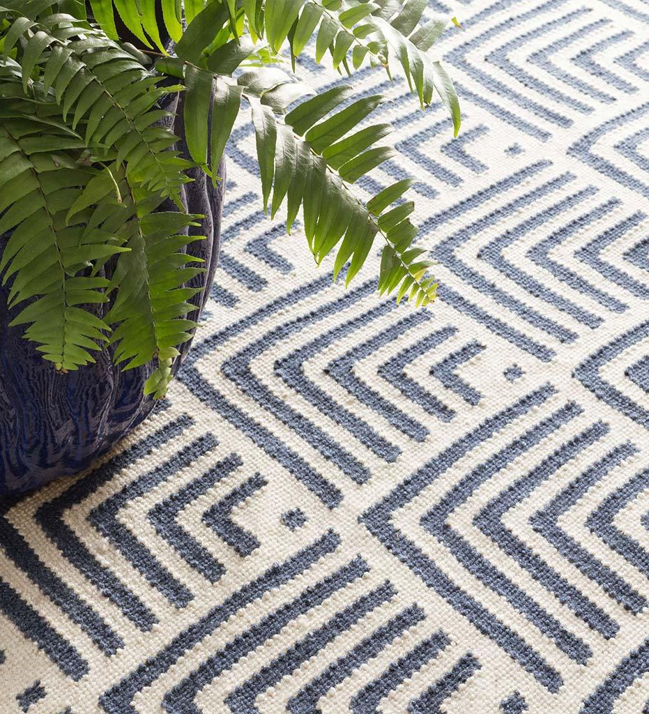 Allred Collaborative - Dash and Albert - Cleo Navy Indoor/Outdoor Rug - Cleo Navy Indoor/Outdoor Rug - DA772-23