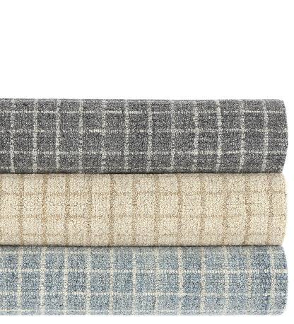 Allred Collaborative - Dash and Albert - Conall Grey Hand Micro Hooked Wool Rug - Conall Grey Hand Micro Hooked Wool Rug - DA1970-23