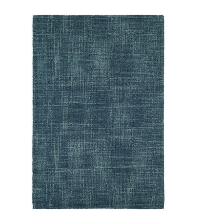 Allred Collaborative - Dash and Albert - Crosshatch Denim Micro Hooked Wool Rug - Crosshatch Denim Micro Hooked Wool Rug - DA1005-23