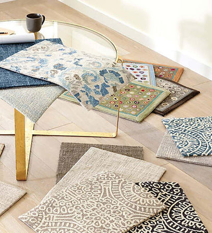 Allred Collaborative - Dash and Albert - Crosshatch Sky Micro Hooked Wool Rug - Crosshatch Sky Micro Hooked Wool Rug - DA969-23