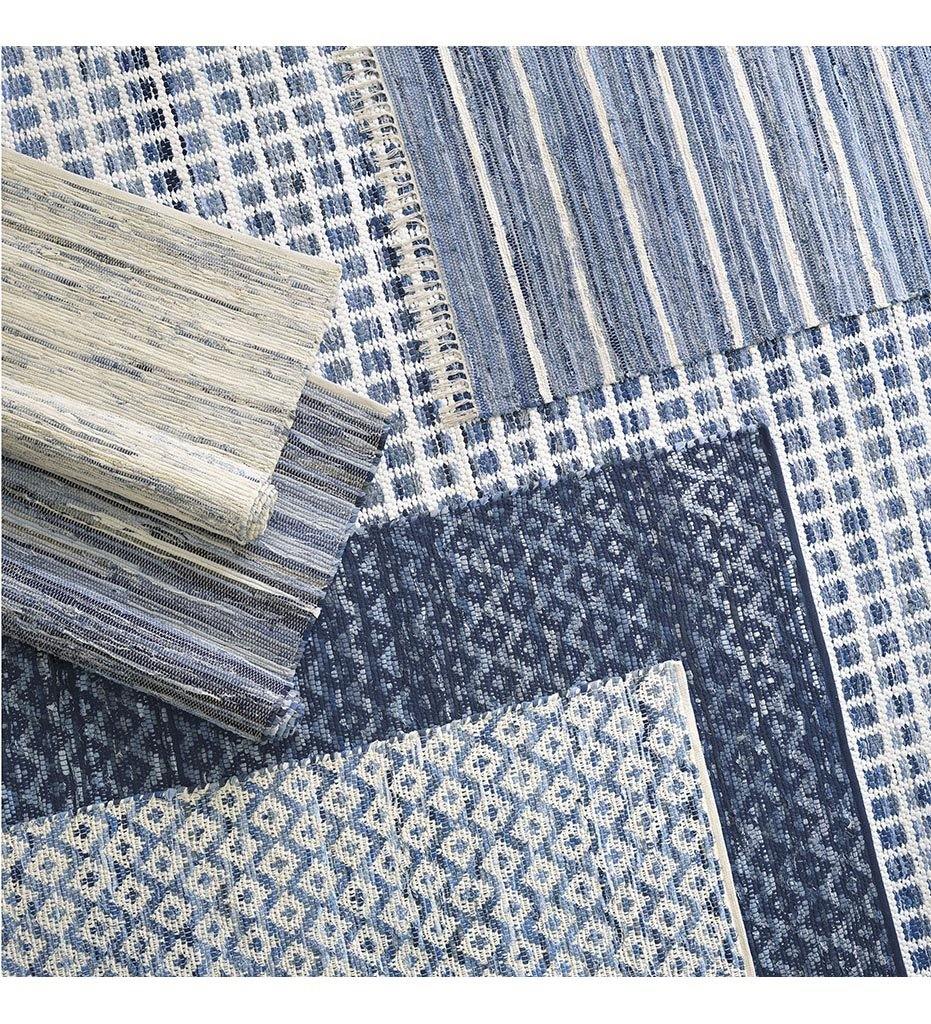 Allred Collaborative - Dash and Albert - Denim Rag Diamond Ivory Woven Cotton Rug - Denim Rag Diamond Ivory Woven Cotton Rug - DA789-23