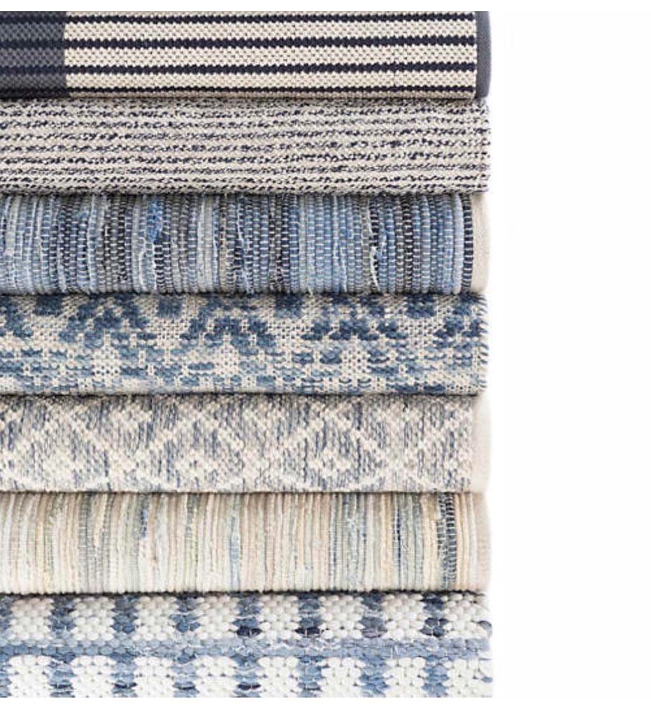 Allred Collaborative - Dash and Albert - Denim Rag Woven Cotton Rug - Denim Rag Woven Cotton Rug - RDA340-23