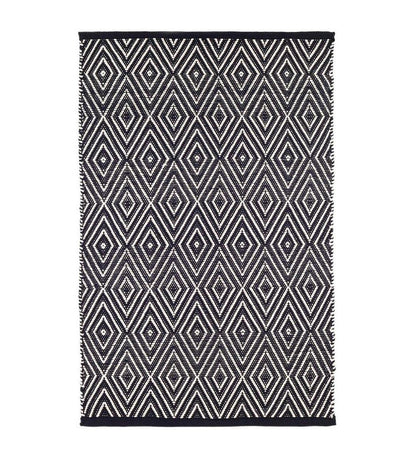 Allred Collaborative - Dash and Albert - Diamond Black/Ivory Indoor/Outdoor Rug - Diamond Black/Ivory Indoor/Outdoor Rug - RDB170-23