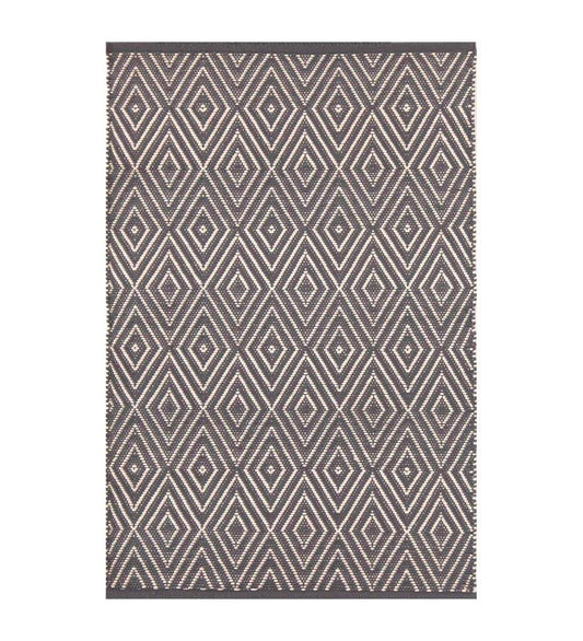 Allred Collaborative - Dash and Albert - Diamond Graphite/Ivory Indoor/Outdoor Rug - Diamond Graphite/Ivory Indoor/Outdoor Rug - RDB170-23