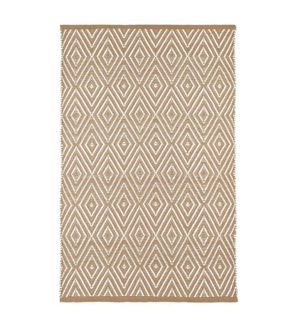 Allred Collaborative - Dash and Albert - Diamond Khaki/White Indoor/Outdoor Rug - Diamond Khaki/White Indoor/Outdoor Rug - RDB136-23