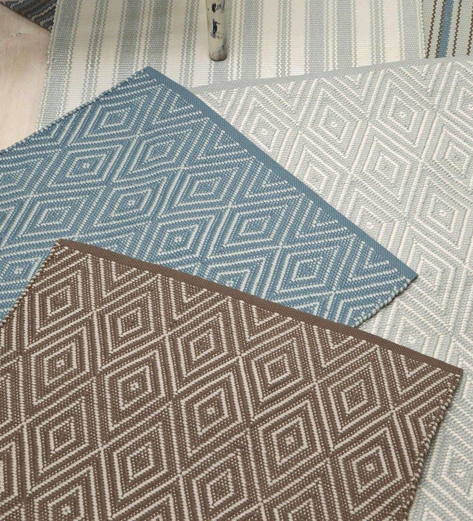 Allred Collaborative - Dash and Albert - Diamond Slate/Light Blue Indoor/Outdoor Rug - Diamond Slate/Light Blue Indoor/Outdoor Rug - RDB164-23