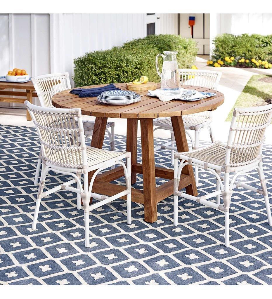 Allred Collaborative - Dash and Albert - Elizabeth Navy Indoor / Outdoor Rug - Elizabeth Navy Indoor / Outdoor Rug - DA771-23