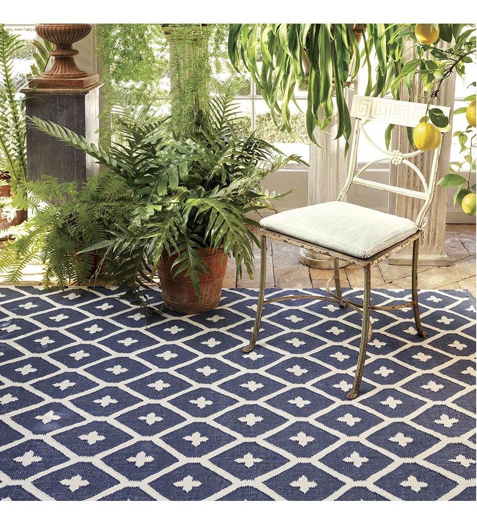 Allred Collaborative - Dash and Albert - Elizabeth Navy Indoor / Outdoor Rug - Elizabeth Navy Indoor / Outdoor Rug - DA771-23