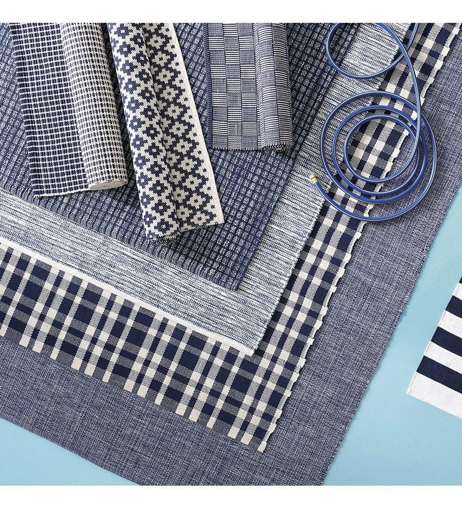 Allred Collaborative - Dash and Albert - Fusion Blue Handwoven Indoor / Outdoor Rug - Fusion Blue Handwoven Indoor / Outdoor Rug - DA1056-23