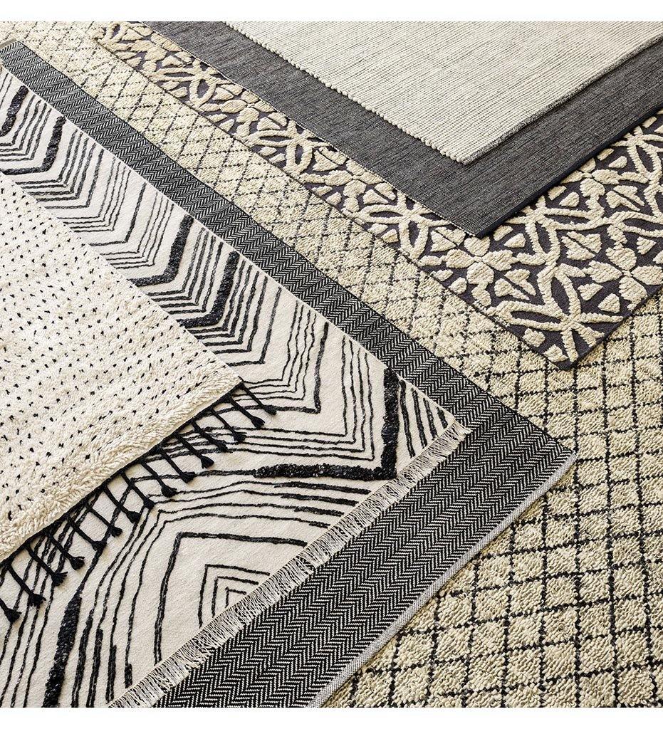 Allred Collaborative - Dash and Albert - Herringbone Black Woven Cotton Rug - Herringbone Black Woven Cotton Rug - DA970-23