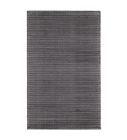 Allred Collaborative - Dash and Albert - Herringbone Black/Ivory Indoor/Outdoor Rug - Herringbone Black/Ivory Indoor/Outdoor Rug - DA971-23