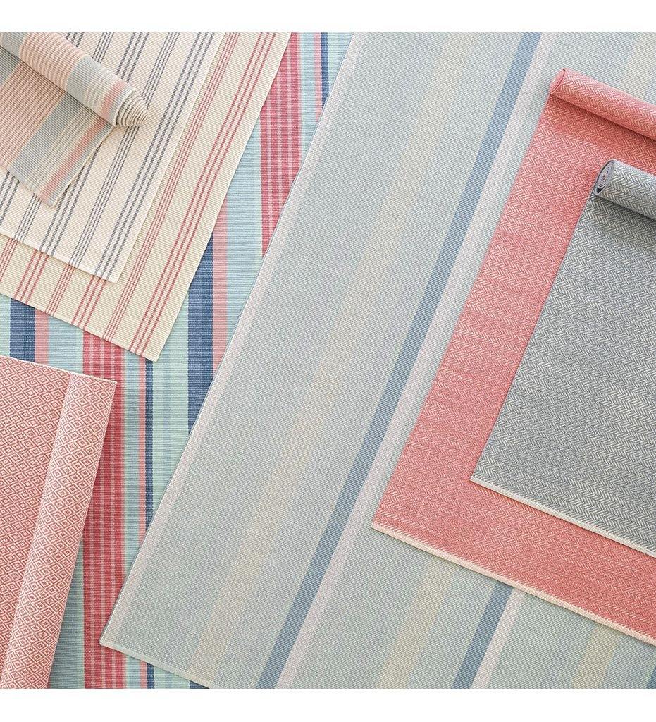 Allred Collaborative - Dash and Albert - Herringbone Coral Woven Cotton Rug - Herringbone Coral Woven Cotton Rug - RDA420-23