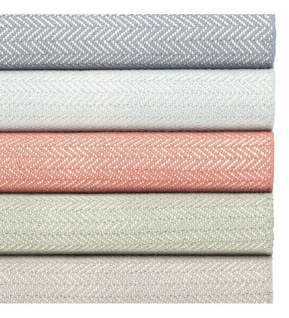 Allred Collaborative - Dash and Albert - Herringbone Coral Woven Cotton Rug - Herringbone Coral Woven Cotton Rug - RDA420-23