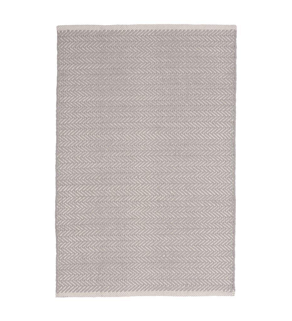 Allred Collaborative - Dash and Albert - Herringbone Dove Grey Woven Cotton Rug - Herringbone Dove Grey Woven Cotton Rug - RDA421-23