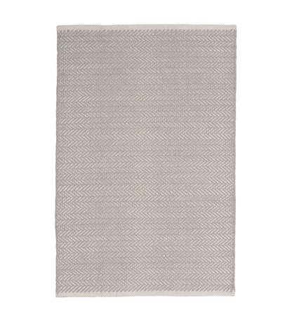 Allred Collaborative - Dash and Albert - Herringbone Dove Grey Woven Cotton Rug - Herringbone Dove Grey Woven Cotton Rug - RDA421-23