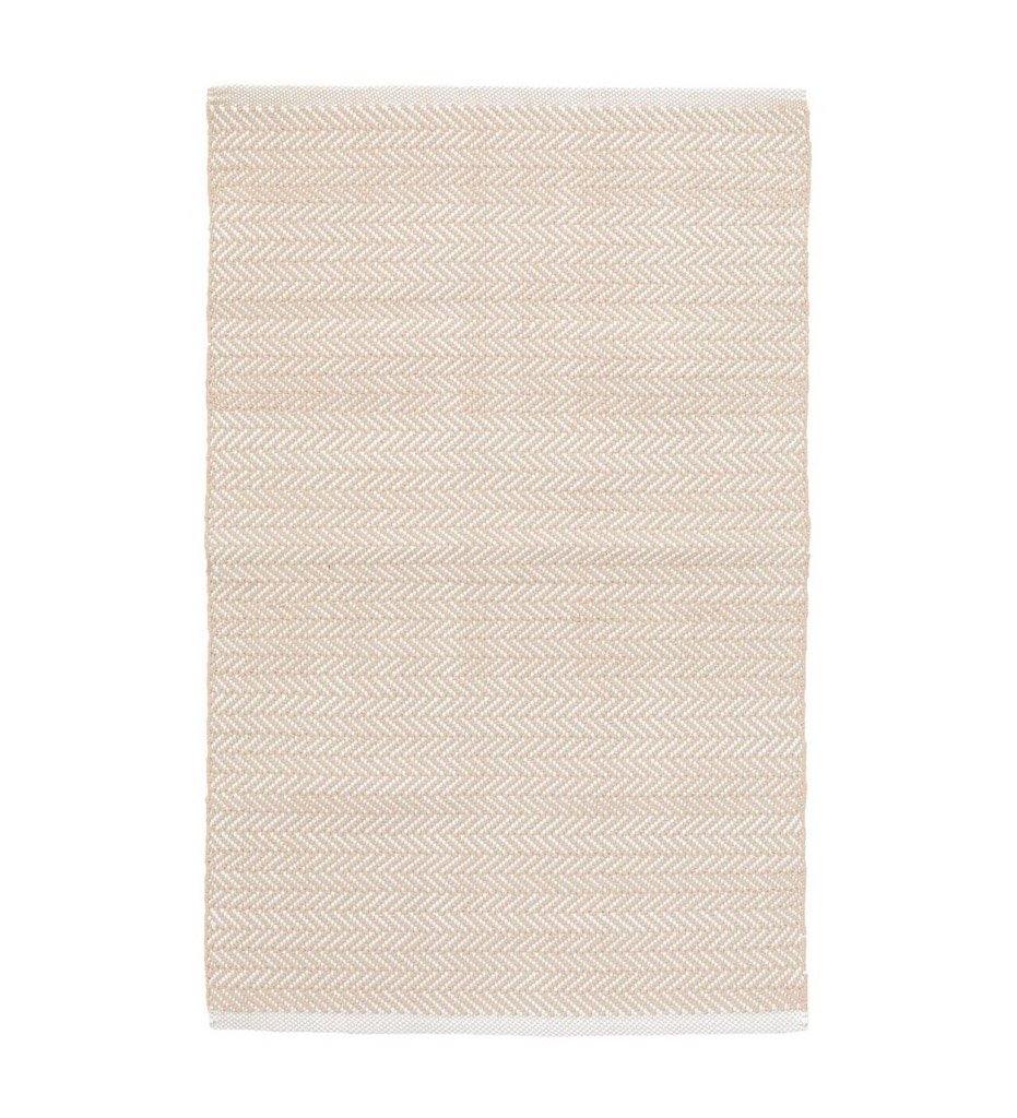 Allred Collaborative - Dash and Albert - Herringbone Linen/White Indoor/Outdoor Rug - Herringbone Linen/White Indoor/Outdoor Rug - DA291-23