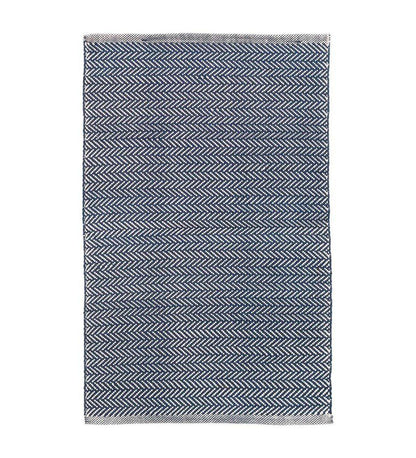 Allred Collaborative - Dash and Albert - Herringbone Navy/Ivory Indoor/Outdoor Rug - Herringbone Navy/Ivory Indoor/Outdoor Rug - DA389-23