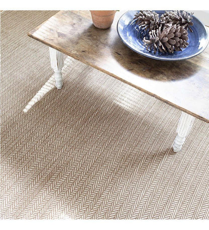 Allred Collaborative - Dash and Albert - Herringbone Stone Woven Cotton Rug - Herringbone Stone Woven Cotton Rug - RDA359-23