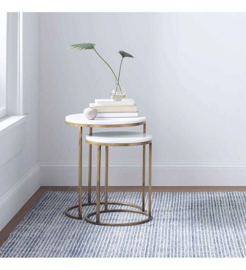 Allred Collaborative - Dash and Albert - Homer Blue Loom Knotted Wool / Viscose Rug - Homer Blue Loom Knotted Wool / Viscose Rug - DA862-23