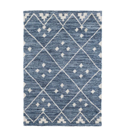 Allred Collaborative - Dash and Albert - Koto Indigo Woven Wool Rug - Koto Indigo Woven Wool Rug - DA853-23