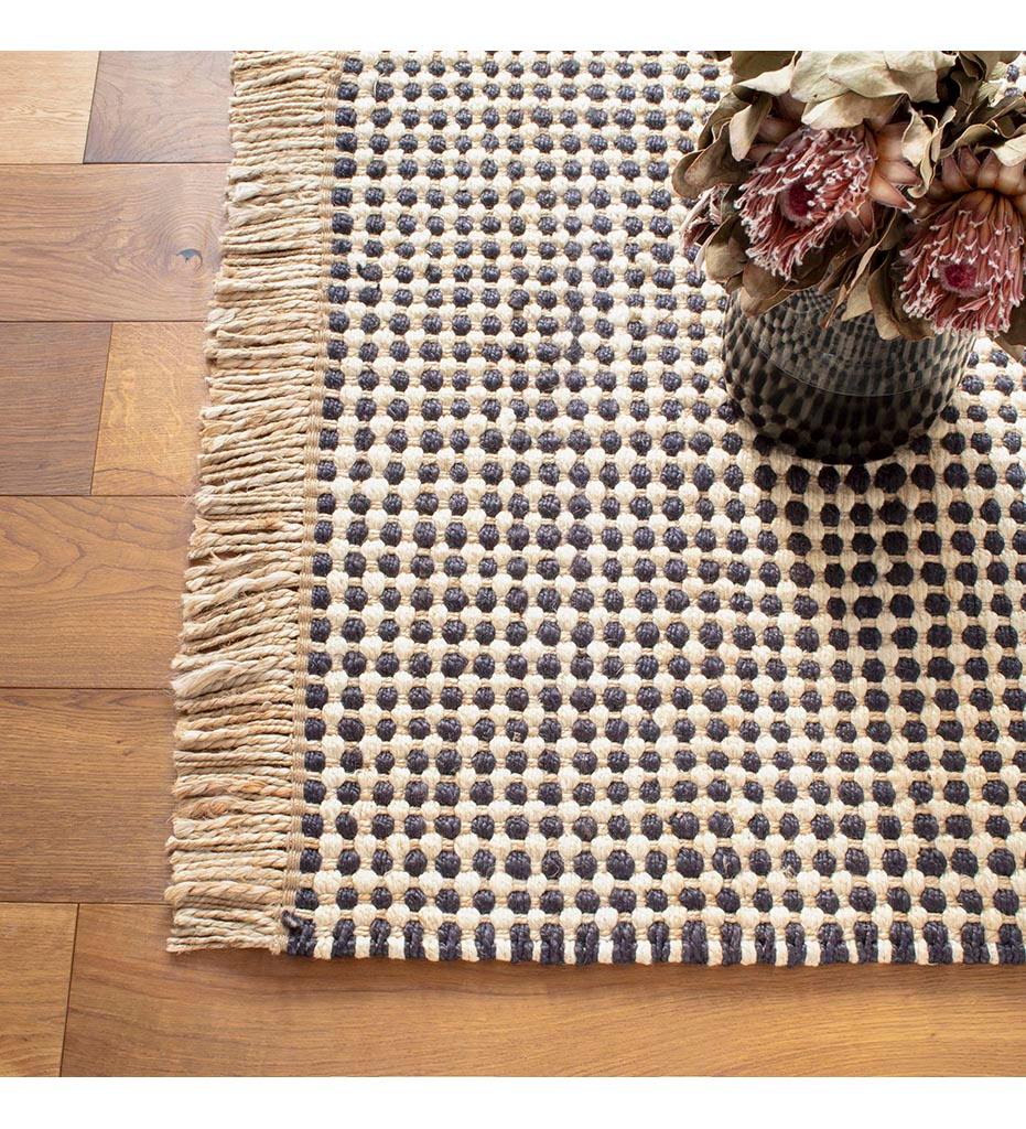 Allred Collaborative - Dash and Albert - Kuba Black Woven Jute Rug - Kuba Black Woven Jute Rug - DA978-23