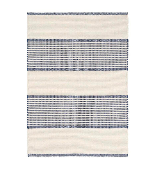 Allred Collaborative - Dash and Albert - La Mirada Navy Woven Cotton Rug - La Mirada Navy Woven Cotton Rug - DA1150-23