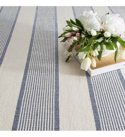 Allred Collaborative - Dash and Albert - La Mirada Navy Woven Cotton Rug - La Mirada Navy Woven Cotton Rug - DA1150-23