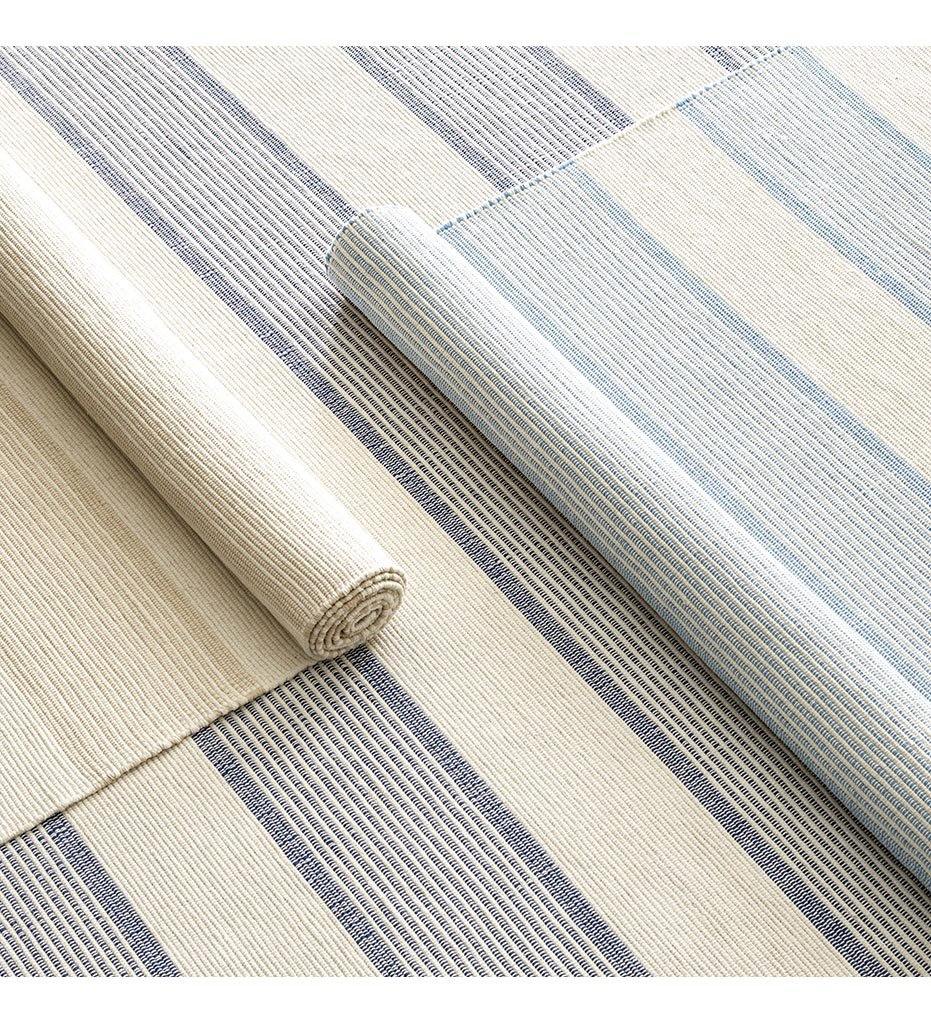 Allred Collaborative - Dash and Albert - La Mirada Navy Woven Cotton Rug - La Mirada Navy Woven Cotton Rug - DA1150-23